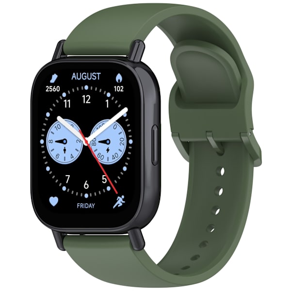Stropp for Redmi Watch 5 Lite, ensfarget silikonstropp (grønn)