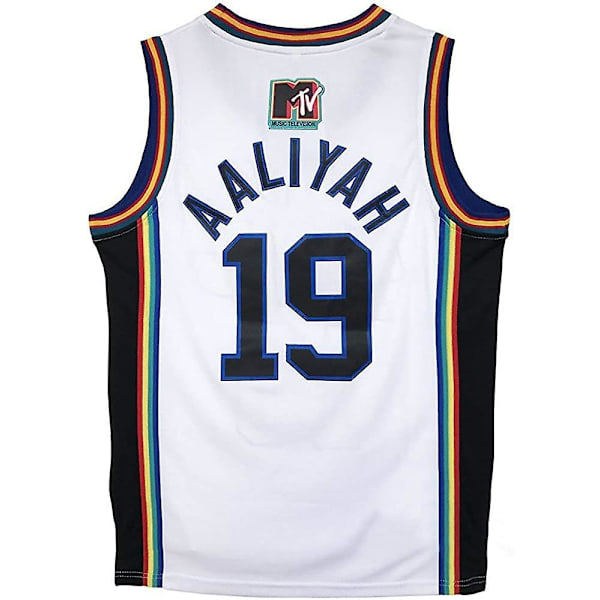 Basketball Jersey Movie 19th White Broderet Jersey Ball Suit M