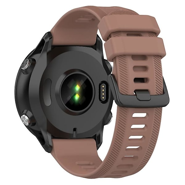 Til Garmin Forerunner 955 22mm Silikone Twill urbånd Coffee