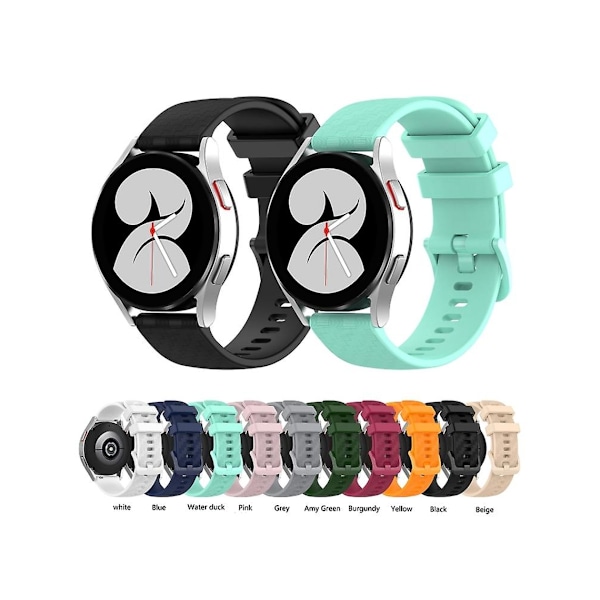 Rem til Garmin Forerunner 645 Music 20Mm Carbon Fiber Stribet Silikone Armbånd Sort