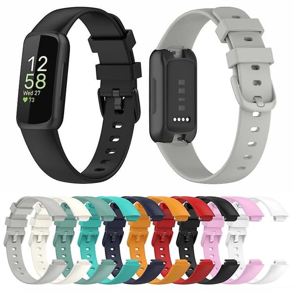 Fitbit Inspire3 Solid Color watch rannekkeelle Red