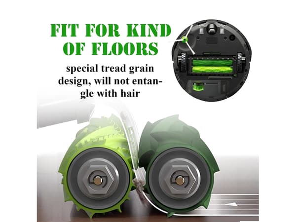 iRobot Roomba 7 -sarjan pääharjat (2 paria) - Vihreä
