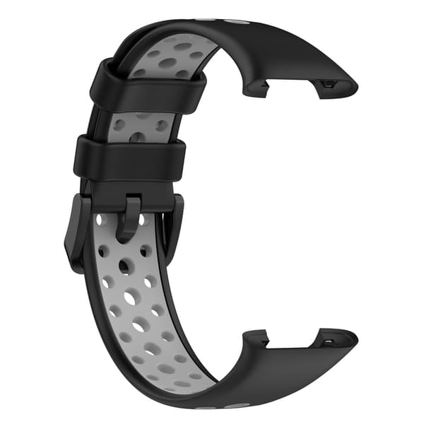 Rem til Xiaomi Band 7 Pro To-tonet silikonerem (Sort Grå)