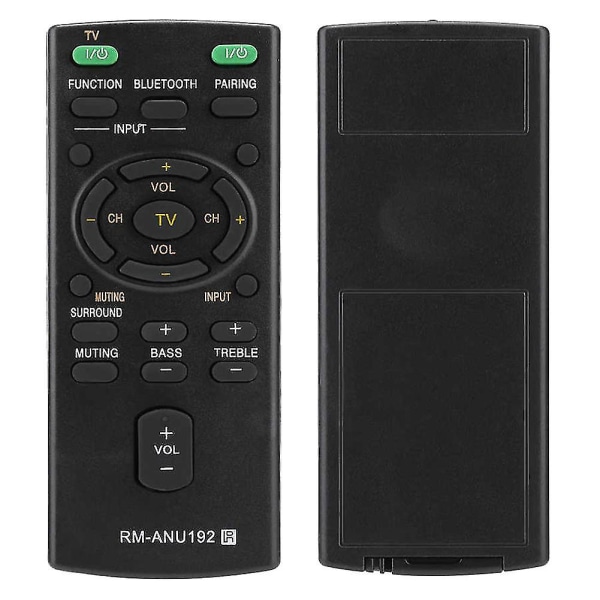 -anu192 Bluetooth-kaiuttimen kaukosäädin Sound Bar -laitteelle Sact60bt -wct60 Sswct60 Ht-ct60bt Htct60bt S