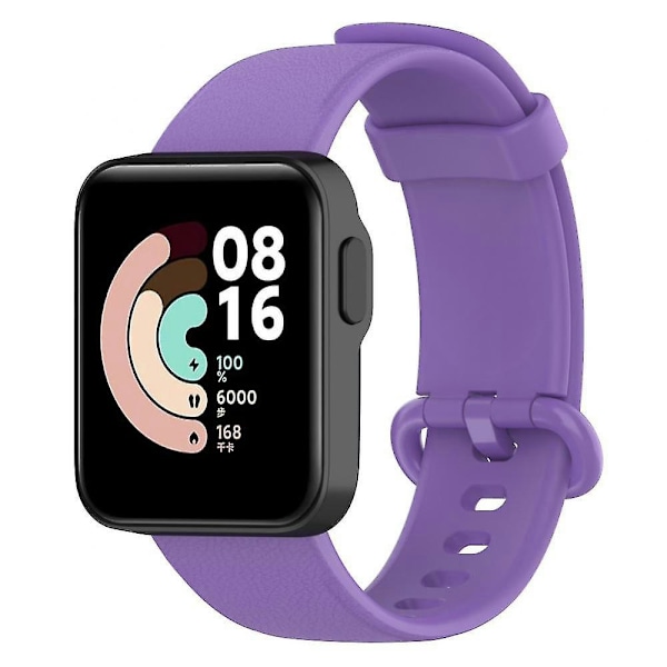 Klokkestropp for Xiaomi Mi Watch Lite - Remstropp i silikon for håndleddet - Rem til Redmi Watch 2 Lite Purple