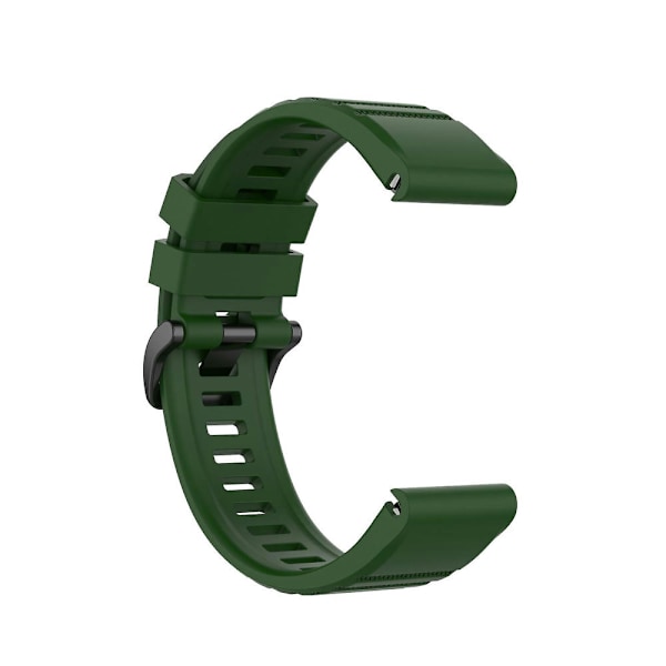 Silikoninen pikalukitusranneke Garmin Fenix 7 / Epix -kellolle Army Green