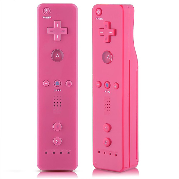 Gamepad-controller med analog joystick til WiiU/Wii-konsol (Pink)