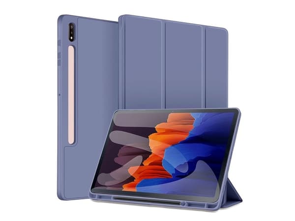 Fodral för Samsung Galaxy Tab S7 Plus/S8 Plus Magnetisk Anti-fall Lila