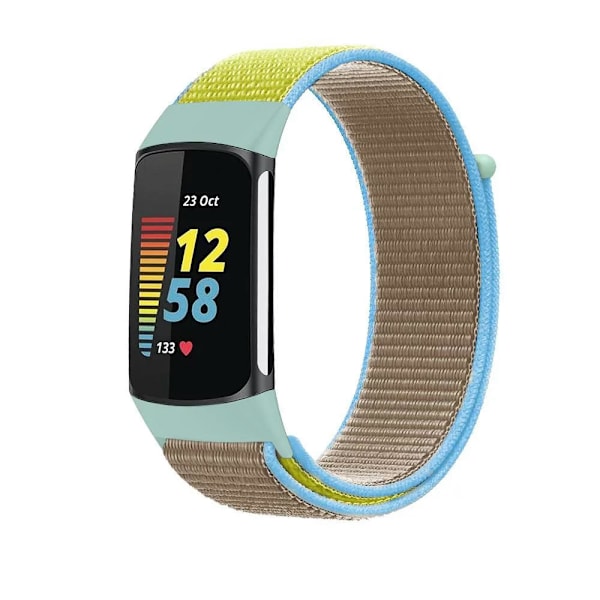 Rem til Fitbit Charge 5 Smart Watch Tilbehør Sports Nylon Loop Armbånd Rem Correa Pulsera til fitbit Charge 5 Band