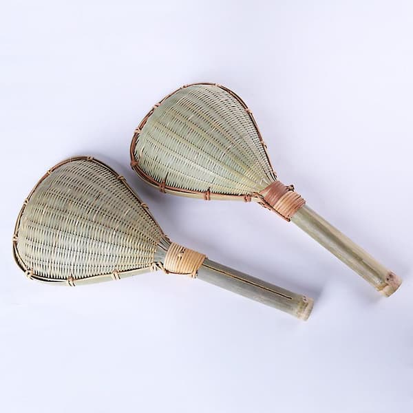 Luovat käsintehdyt bambu-riisilusikka pitkävartiset keittiötarvikkeet 3pcs Set