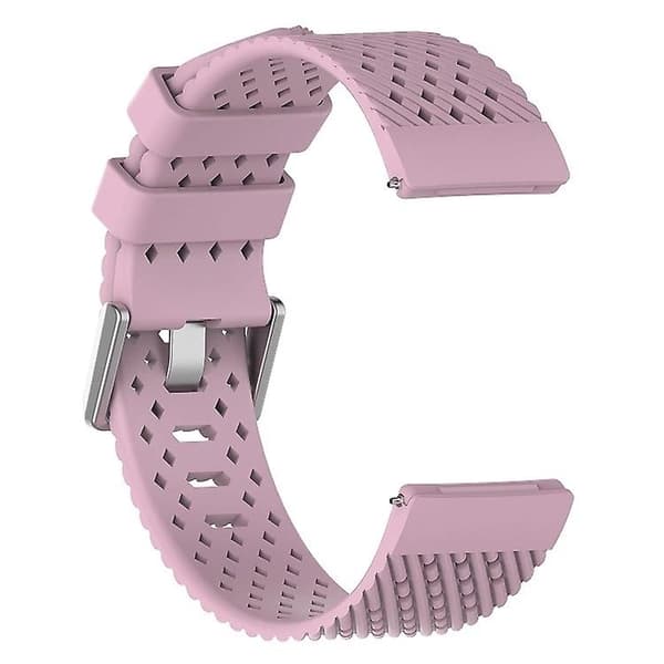 For Fitbit Versa / Versa 2 / Versa Lite 20 mm pustende silikonklokkerem Light Purple