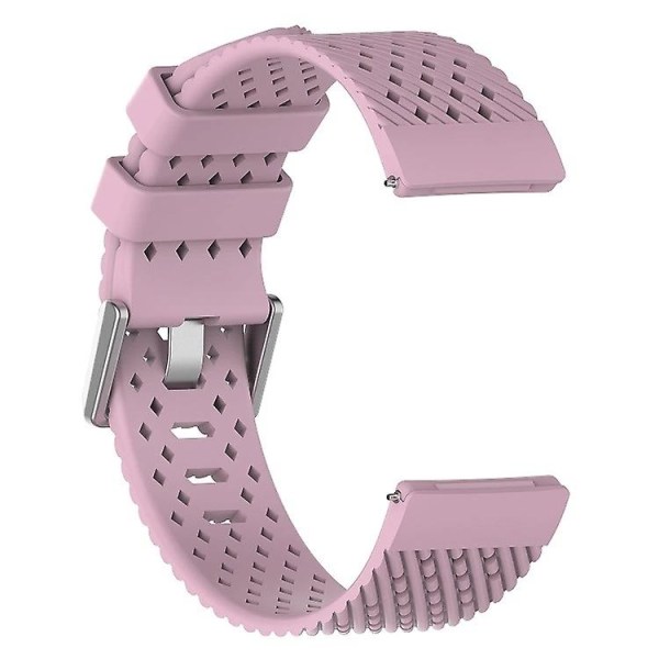 Til Fitbit Versa / Versa 2 / Versa Lite 20 mm åndbart silikone urbånd Light Purple