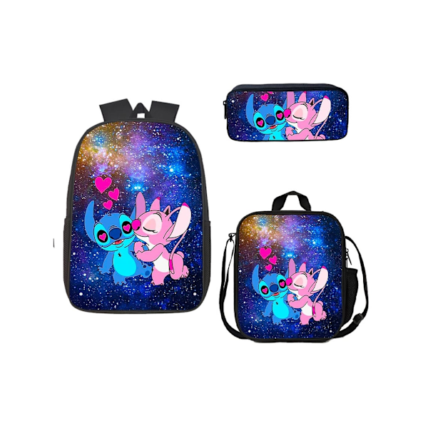 Stitch Student Ryggsekk Tredelt Sett 17 Tommer4