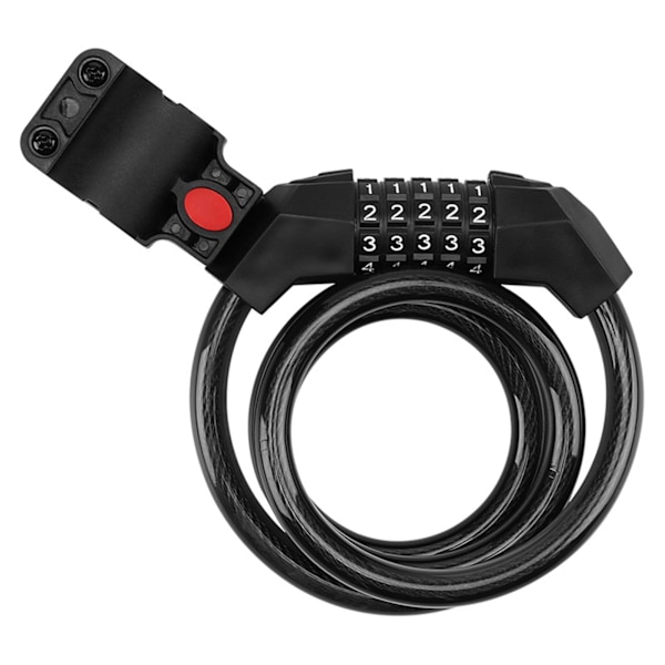 Cykel Kabel Lås - Spiralformet Cykel Tyverisikring