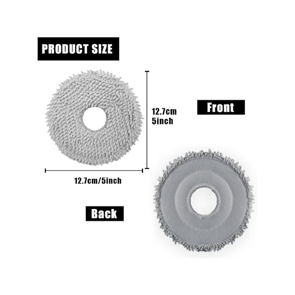 Moppeputer for Roborock P10 / Q Revo - 4-pakning