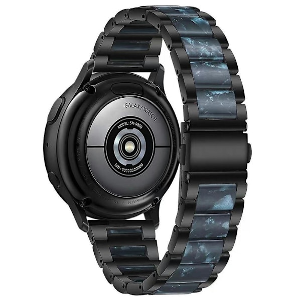 Metallikolmehelmi + hartsihihna Huawei Watch GT 3 42mm / Watch GT 2 42mm Black Blue