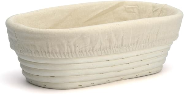 Banneton Brødhævekurv 25 cm Oval med Foring til Brødbagning