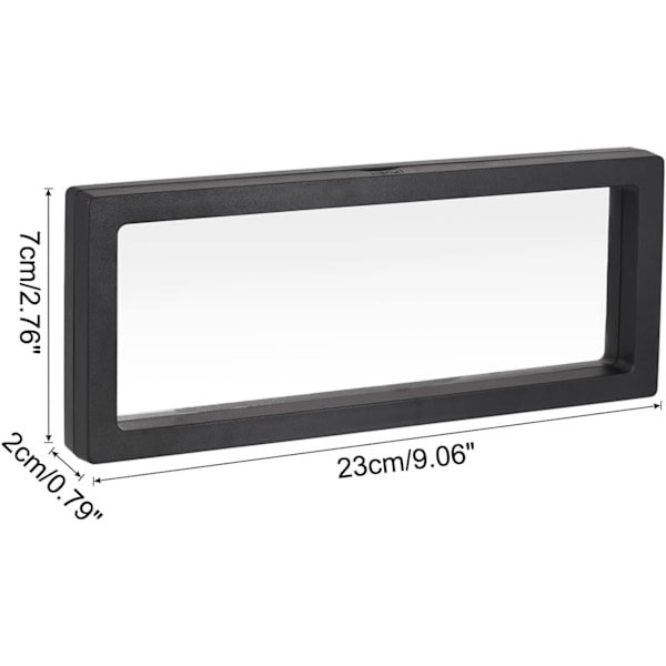 Flytende Ramme Display Stativ 3D Boks black