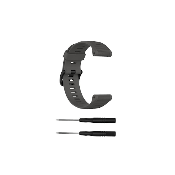 Rem for Garmin Forerunner 945 Grå Silikonklokke Rem