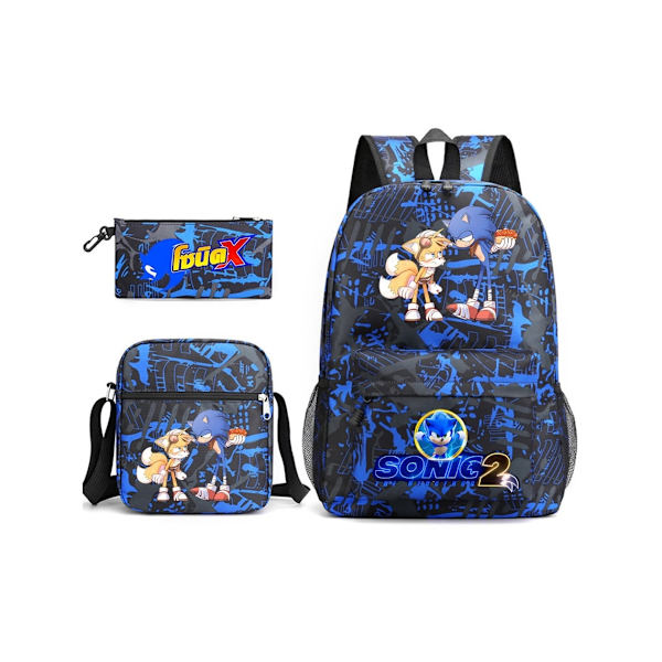 Sonic Student Ryggsäck Trestegs Set9
