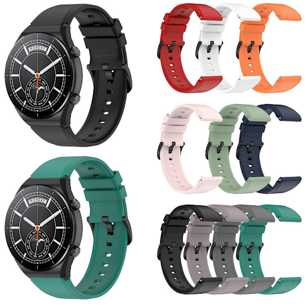 Mjukt armband i silikon för smartklocka, för XiaoMi Mi Watch S1, sportrem