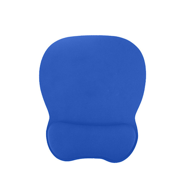 Ergonomisk musmatta med handledsstöd (blå)