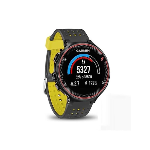 Rem for Garmin Forerunner 235 To-farget klokkestropp Svart Gul