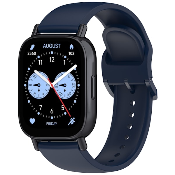 Stropp for Redmi Watch 5 Lite, ensfarget silikonstropp (mørkeblå)