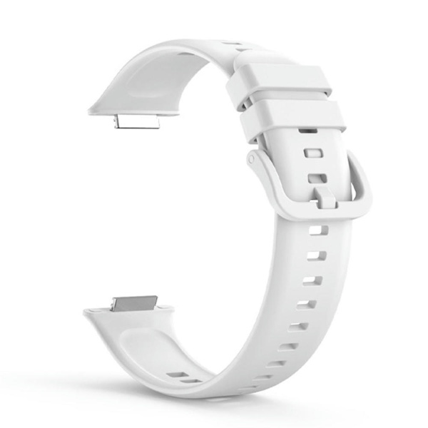 Smart Watch Silikone Justerbar Smartwatch Armbåndsrem Kompatibel med Huawei Watch Fit 2 Hvid