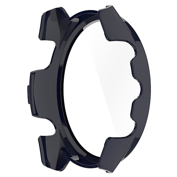 Huamade For Garmin Forerunner 265 Smart Watch Pc case med skärmskydd i härdat glas Dark Blue