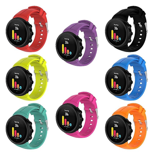 Armband för Suunto Spartan Ultra Silicone Smart Watch Band Anti-Scratch repsband Orange