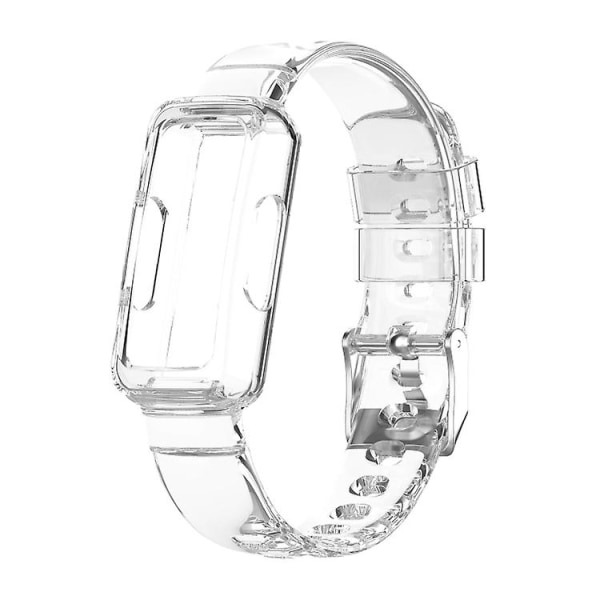 For Fitbit Inspire 3 Tpu integrert klokkebånd Transparent
