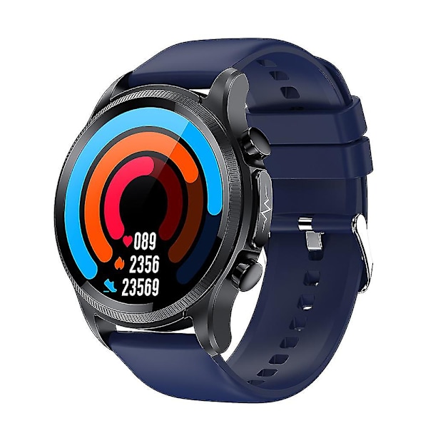 2022 Blodglukose Smart Watch Ecg+ppg Overvågning Blodtryk Kropstemperatur Smartwatch Herre Ip68 Vandtæt Fitness Tracker - Smart Watches Blue