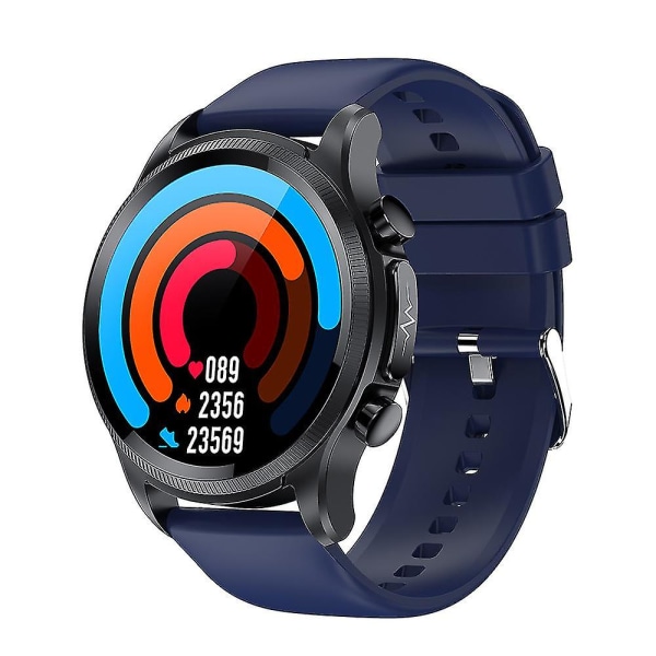 2022 Blodsocker Smart Watch Ecg+ppg Monitoring Blodtryck Kroppstemperatur Smartwatch Herr Ip68 Vattentät Fitness Tracker - Smart Watches Blue
