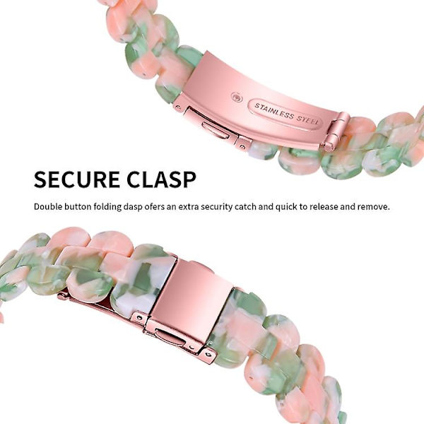 Fitbit Inspire 2 / Inspire Oval Resin watch Pink Green Flower