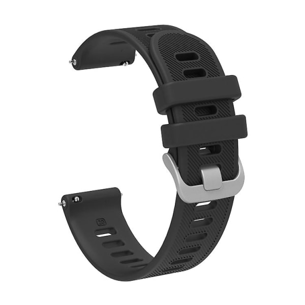 For Garmin Venu 2 Plus 20 mm silikon twill klokkebånd Black