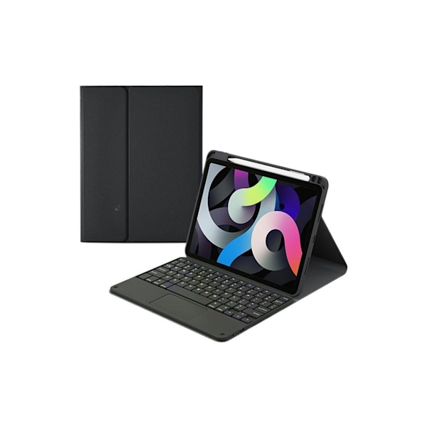 Hk102c Bluetooth Tastatur Etui For Ipad 10.2 2021/2020/2019/ipad Air 10.5/ipad Pro10.5 (Engelsk Svart)