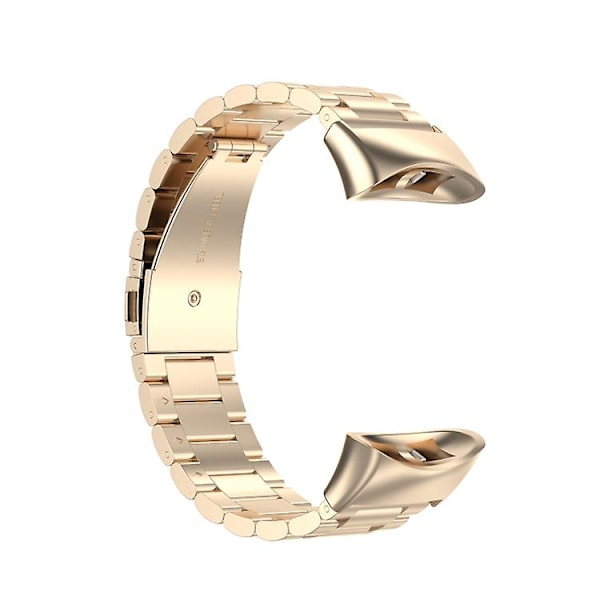 För Garmin Forerunner 45 / 45s / Swim 2 Universal Three Beads Watch i rostfritt stål Champagne Gold