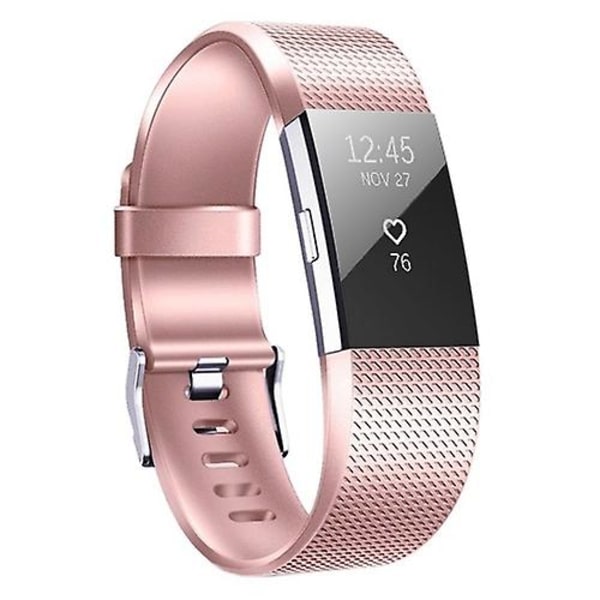 Fitbit Charge 2 -ruudulliselle watch Rose Gold