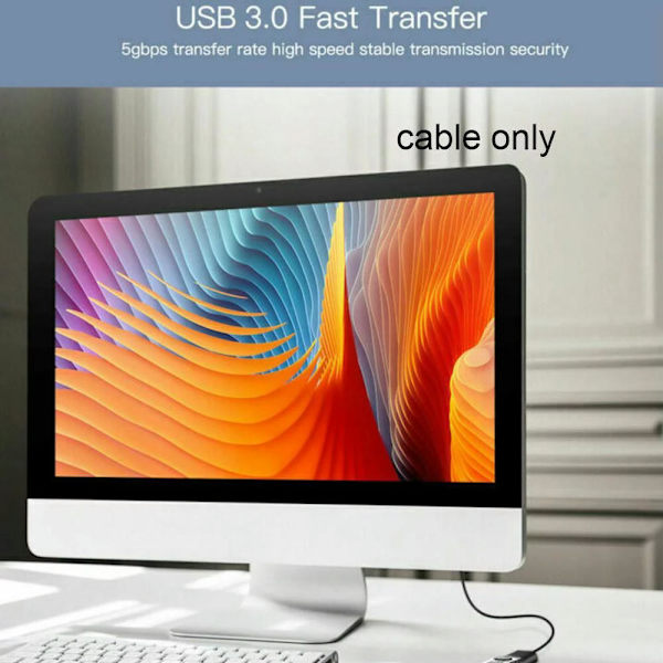 6 jalan USB-jatkokaapeli, USB A -uros naaras -jatkojohto, yhteensopiva tulostimen, USB-näppäimistön, flash-aseman/kiintolevyn kanssa