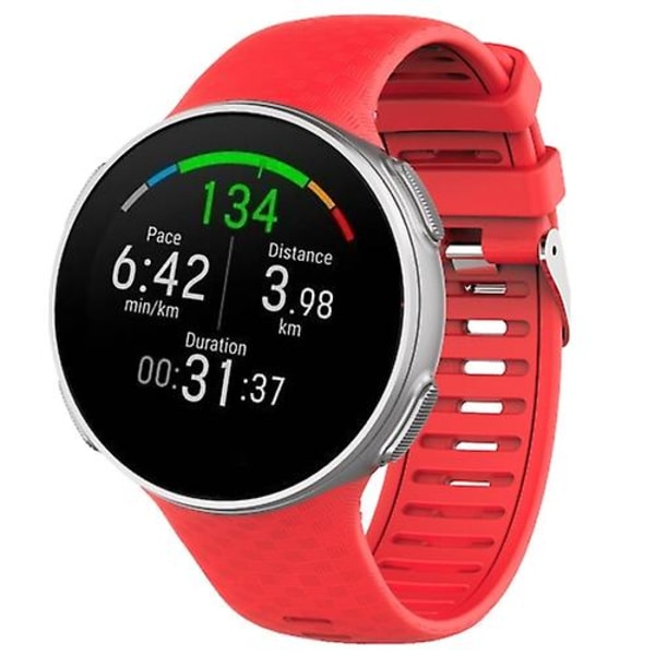 For Polar Vantage V Silikon Smart Watch Band Red