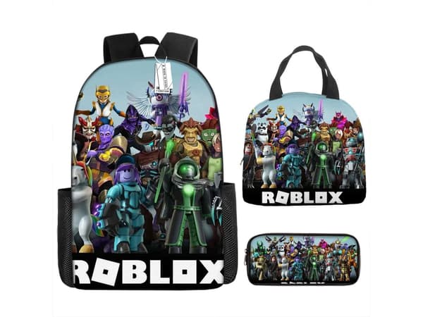 Roblox Ryggsekk Tredelt Sett2