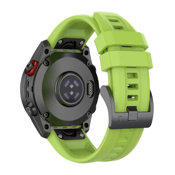 22mm Quick Release Silikonerem til Garmin Fenix 5X Green