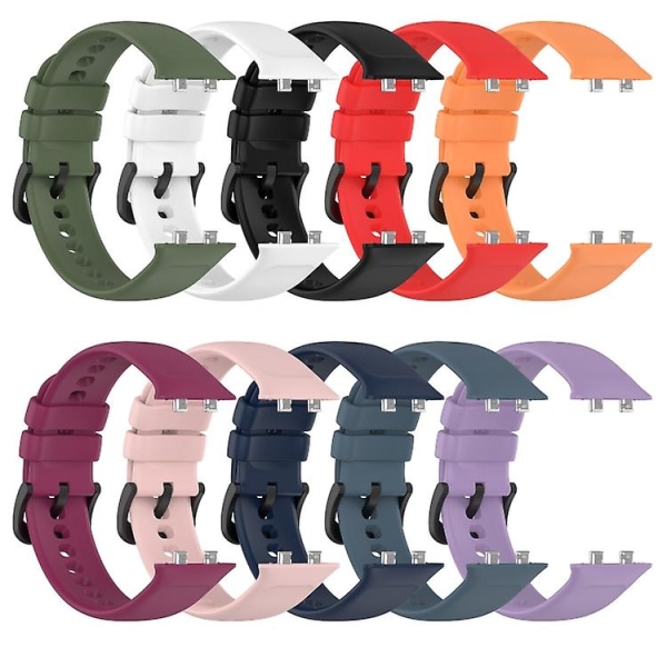 For Oppo Watch 3 Soft Silicone Watch Band Red