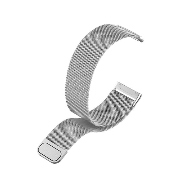 Til Fitbit Versa 3 / Fitbit Magnetic Milano urbånd Silver