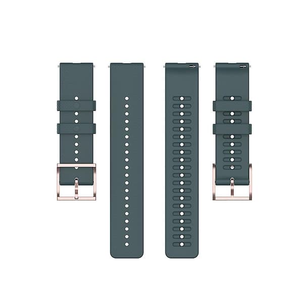 For Polar Dot Textured Silicone Watch Band Olive Green