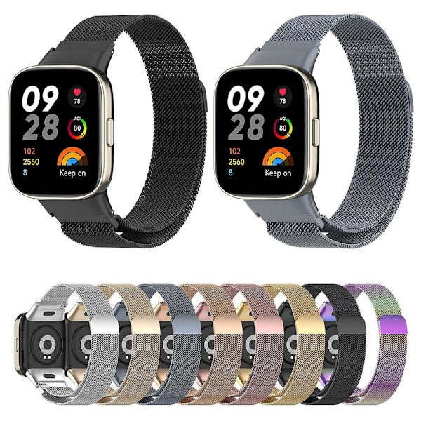 Metallklocka för Xiaomi Redmi Watch 3 / Mi Watch Lite 3 Gold