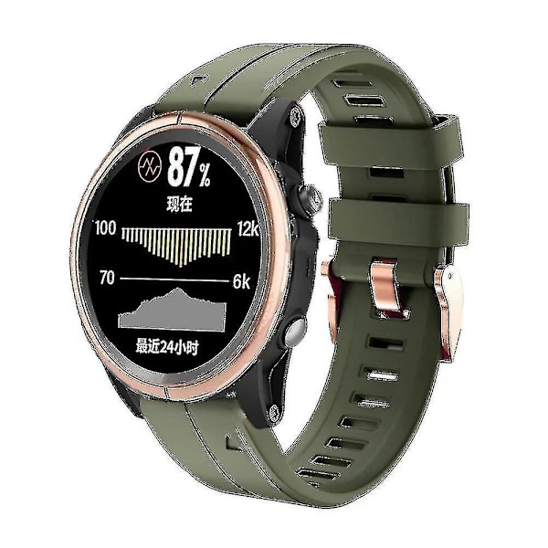 Vaihdettava ranneke Garmin Fenix 5s Plus 6s Pro -älykellolle, 20 mm silikoniranneke Pink