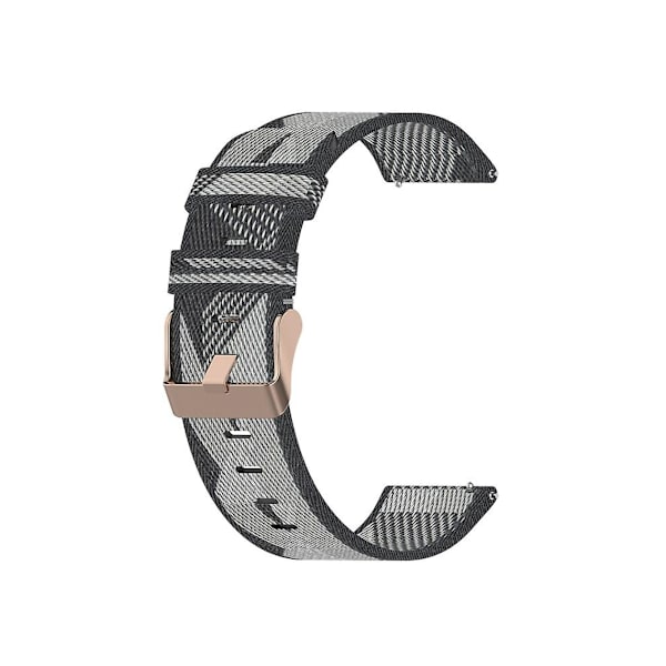 Rem for Garmin Forerunner 645 Music 20 mm nylonvevd klokkestropp grå