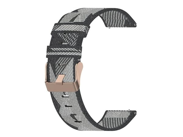 Rem til Garmin Forerunner 645 Music 20Mm Nylon Flettet Urrem Grå